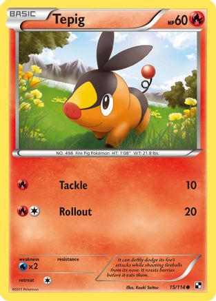 [PKM] Tepig (15/114) [Black & White: Base Set]