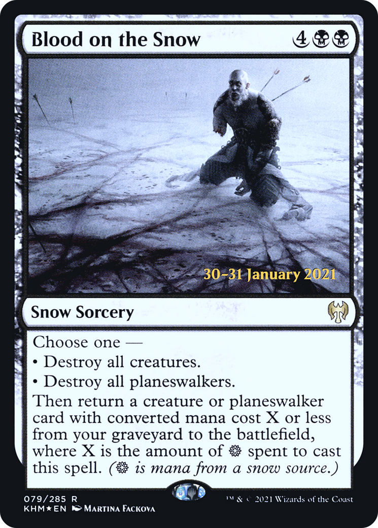 {R} Blood on the Snow [Kaldheim Prerelease Promos][PR KHM 079]
