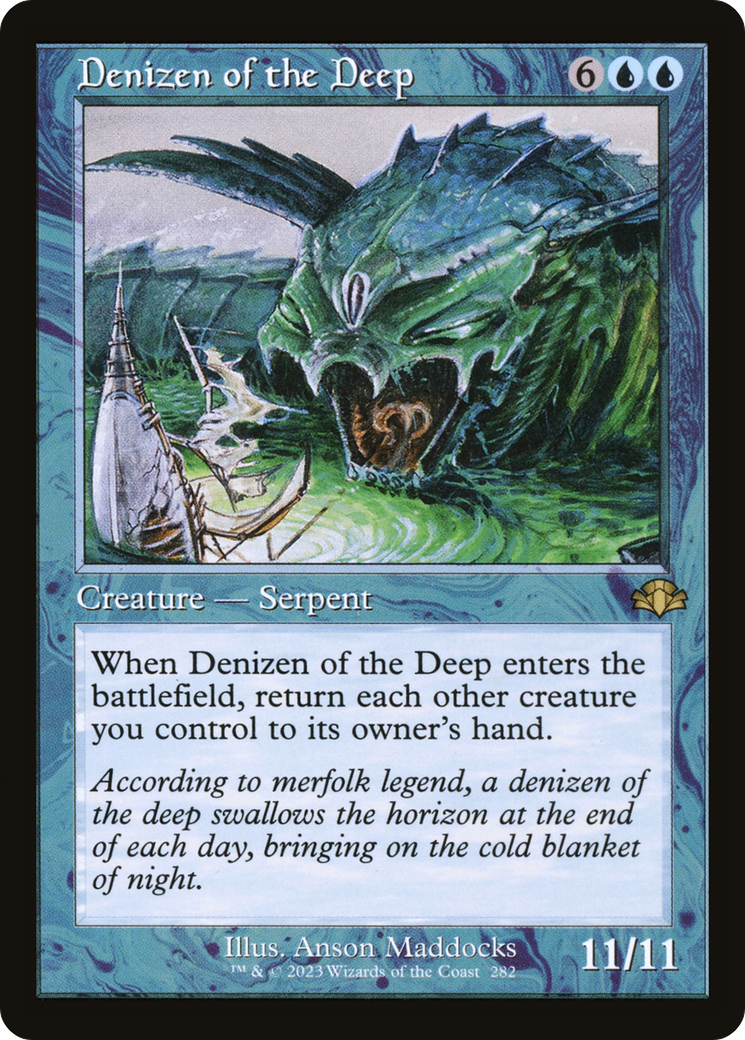 {R} Denizen of the Deep (Retro) [Dominaria Remastered][DMR 282]