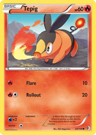 [PKM] Tepig (24/149) [Black & White: Boundaries Crossed]