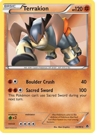 [PKM] Terrakion (63/98) [Black & White: Emerging Powers]