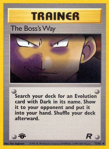 [TR] The Boss's Way (73/82) [Team Rocket 1st Edition]