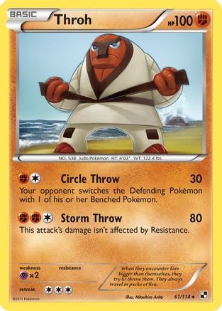 [PKM-R] Throh (61/114) [Black & White: Base Set]