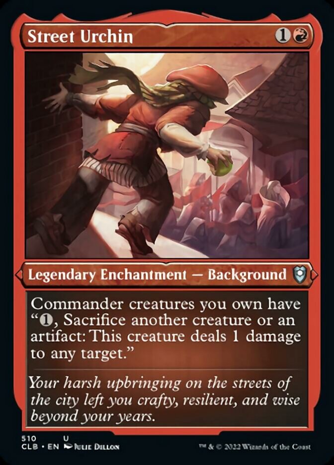 {C} Street Urchin (Foil Etched) [Commander Legends: Battle for Baldur's Gate][CLB 510]