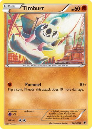[PKM] Timburr (62/101) [Black & White: Noble Victories]