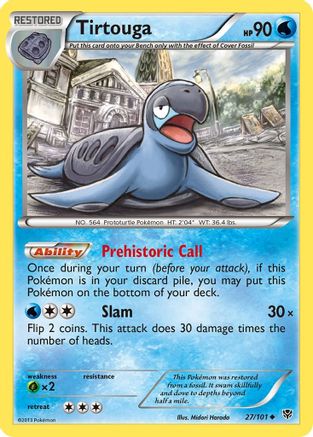 [PKM-C] Tirtouga (27/101) [Black & White: Plasma Blast]