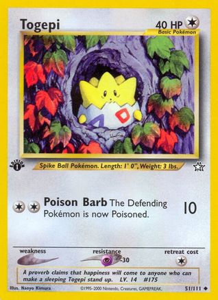 [PKM] Togepi (51/111) [Neo Genesis 1st Edition]