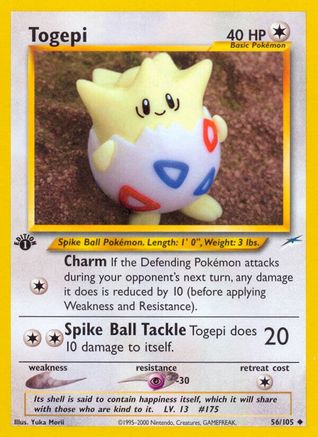 [PKM] Togepi (56/105) [Neo Destiny 1st Edition]