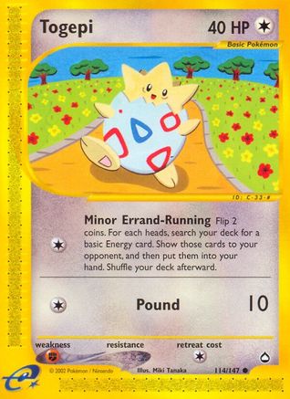 [PKM] Togepi (114/147) [Aquapolis]