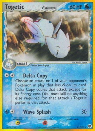 [PKM-R] Togetic (11/101) (Delta Species) (Stamped) [EX: Dragon Frontiers]