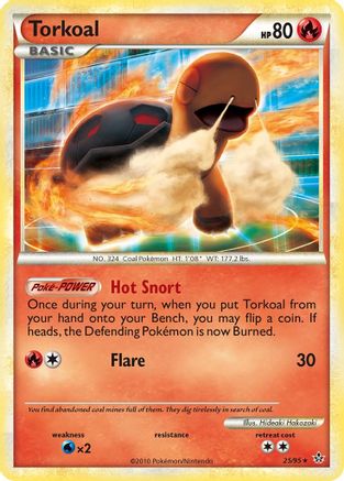 [PKM] Torkoal (25/95) [HeartGold & SoulSilver: Unleashed]