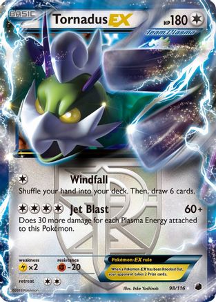 [PKM] Tornadus EX (98/116) [Black & White: Plasma Freeze]