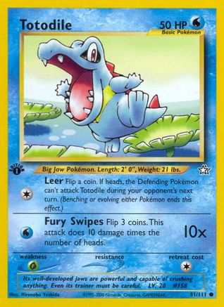 [PKM] Totodile (81/111) [Neo Genesis 1st Edition]