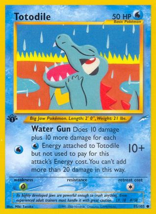 [PKM] Totodile (85/105) [Neo Destiny 1st Edition]
