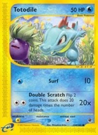 [PKM] Totodile (134/165) [Expedition: Base Set]