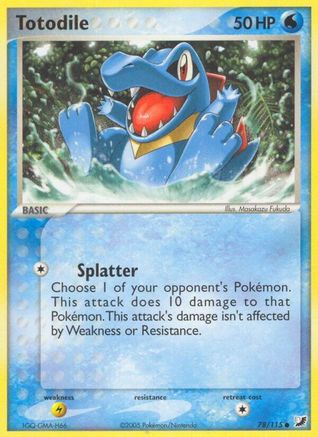 [PKM-C] Totodile (78/115) (Stamped) [EX: Unseen Forces]