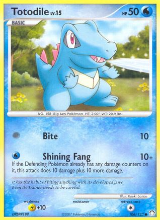 [PKM-C] Totodile (106/123) [Diamond & Pearl: Mysterious Treasures]