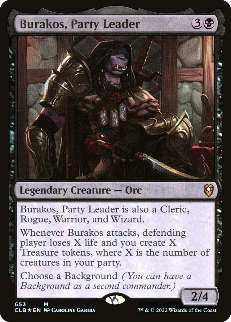 {R} Burakos, Party Leader [Commander Legends: Battle for Baldur's Gate][CLB 653]