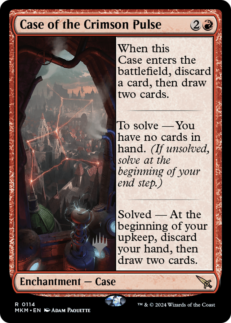 {R} Case of the Crimson Pulse (Promo Pack) [Murders at Karlov Manor Promos][PP MKM 114]