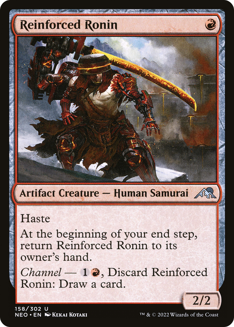 {C} Reinforced Ronin [Kamigawa: Neon Dynasty][NEO 158]