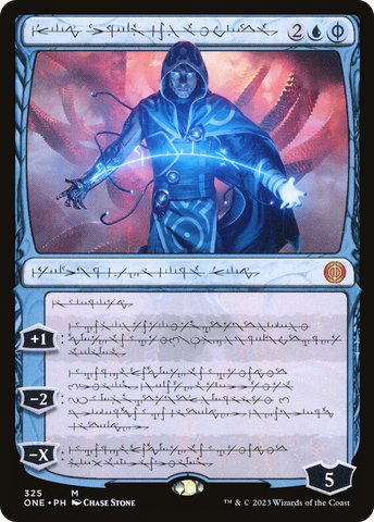 {R} Jace, the Perfected Mind (Phyrexianized) [Phyrexia: All Will Be One][ONE 325]