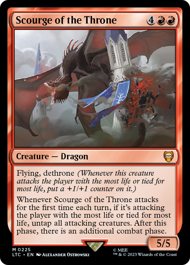 {R} Scourge of the Throne [The Lord of the Rings: Tales of Middle-Earth Commander][LTC 225]