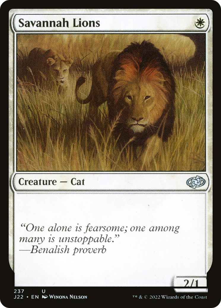 {C} Savannah Lions [Jumpstart 2022][J22 237]
