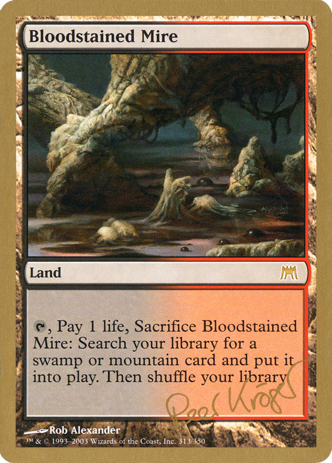 {R} Bloodstained Mire (Peer Kroger) [World Championship Decks 2003][GB WC03 PK313]