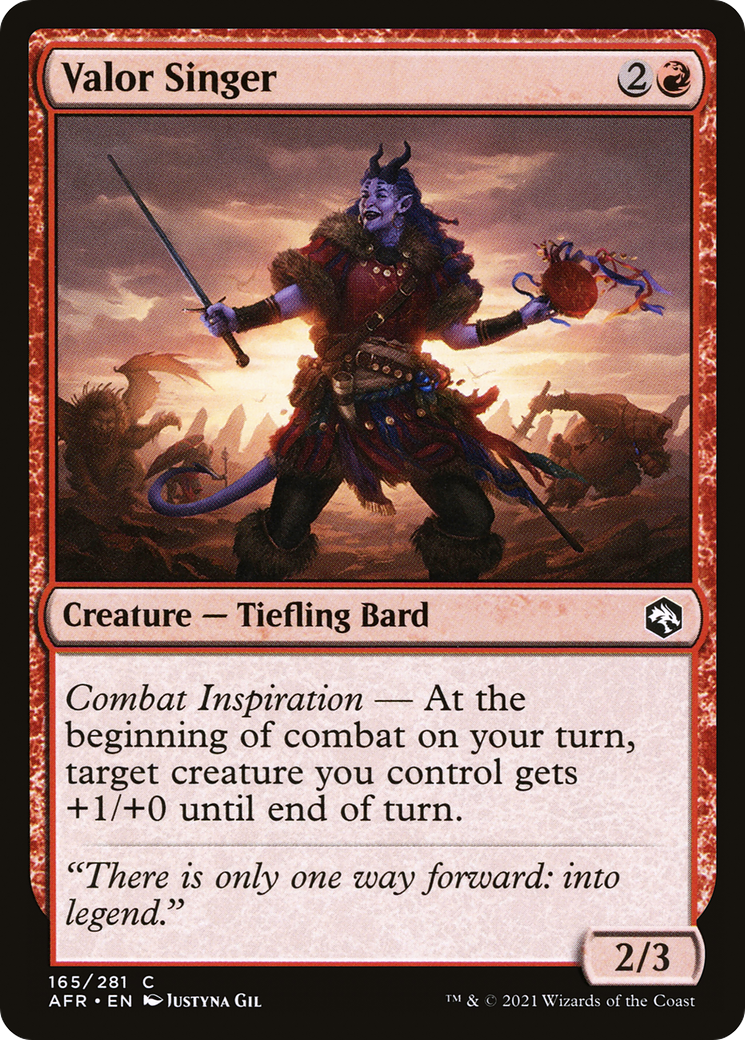 {C} Valor Singer [Dungeons & Dragons: Adventures in the Forgotten Realms][AFR 165]