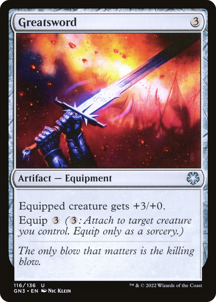 {C} Greatsword [Game Night 2022][GN3 116]