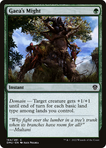 {C} Gaea's Might [Dominaria United][DMU 164]