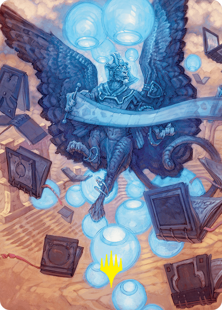 {A} Sphinx of Forgotten Lore Art Card (33/54) (Gold-Stamped Signature) [Foundations Art Series][GS AFDN 033]