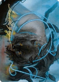{A} Bind the Monster Art Card (Gold-Stamped Signature) [Kaldheim Art Series][GS AKHM 011]