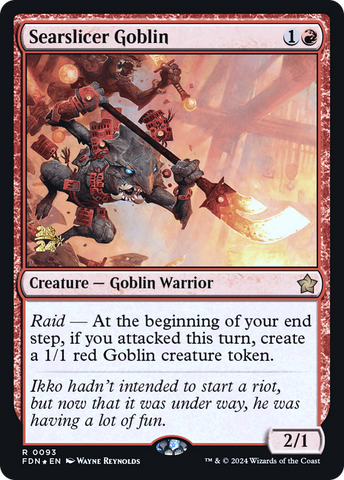 {@R} Searslicer Goblin [Foundations Prerelease Promos][PR FDN 093]
