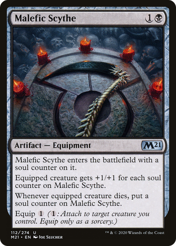 {C} Malefic Scythe [Core Set 2021][M21 112]