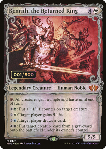{R} Kenrith, the Returned King (Serialized) [Multiverse Legends][SR MUL 134]