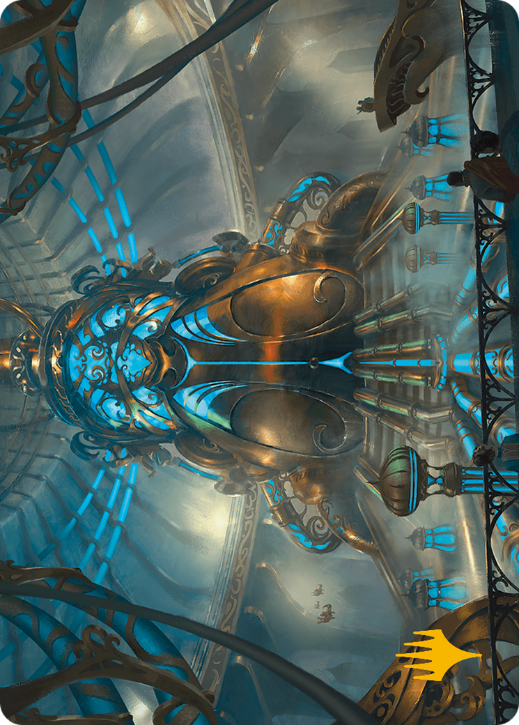 {A} Aether Refinery Art Card (Gold-Stamped Planeswalker Symbol) [Modern Horizons 3 Art Series][GS AMH3 030]