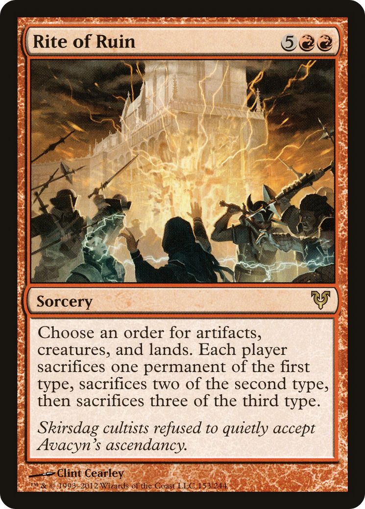 {R} Rite of Ruin [Avacyn Restored][AVR 153]