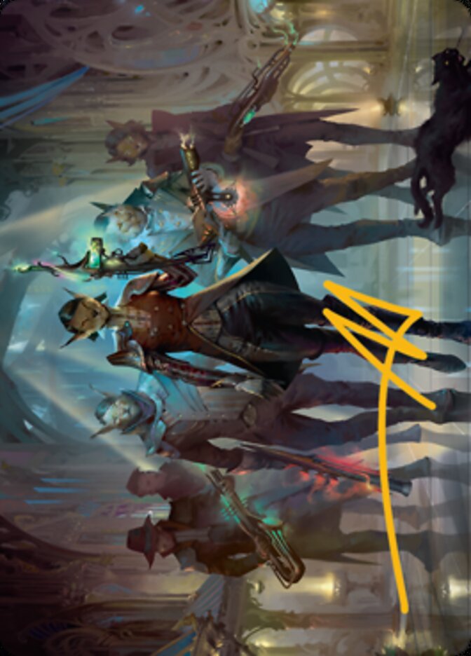{A} Family's Favor Art Card (Gold-Stamped Signature) [Streets of New Capenna Art Series][GS ASNC 061]