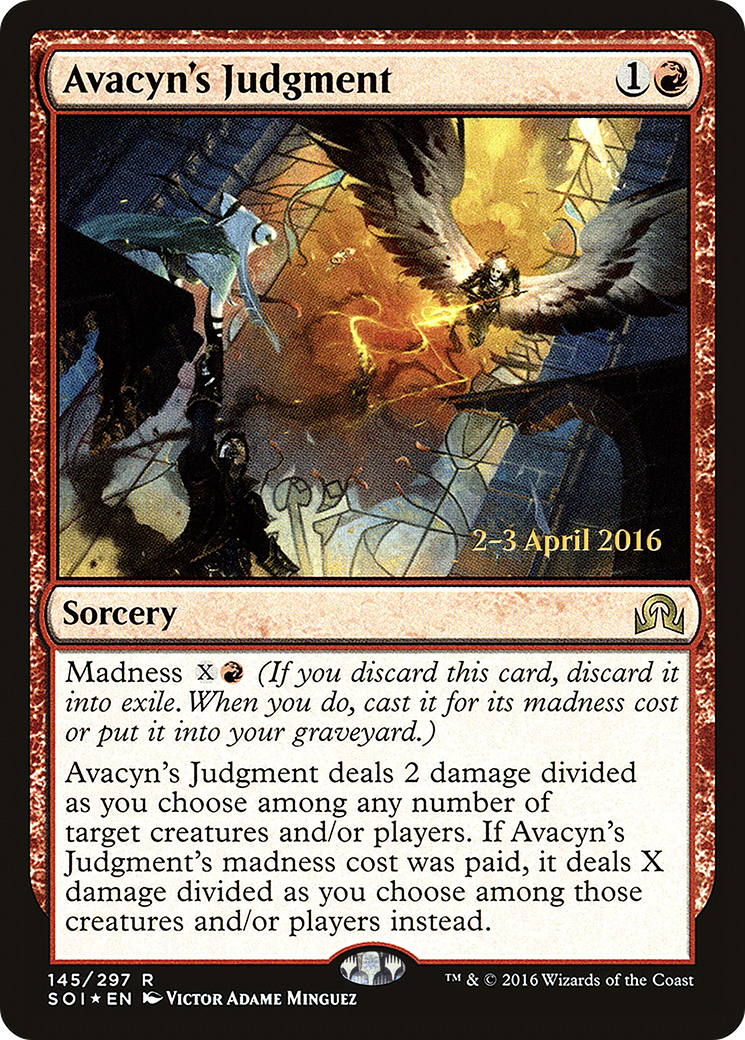 {R} Avacyn's Judgment [Shadows over Innistrad Prerelease Promos][PR SOI 145] - Misty Mountain Games