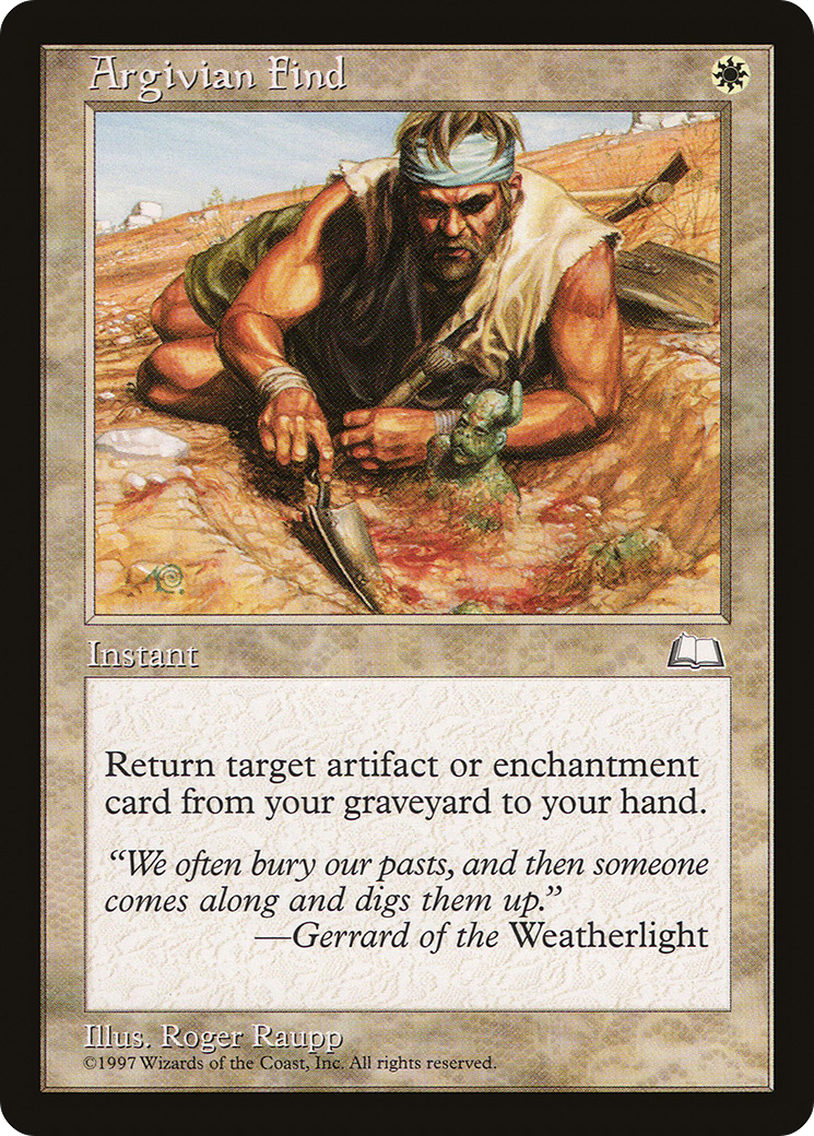 {C} Argivian Find [Weatherlight][WTH 006]