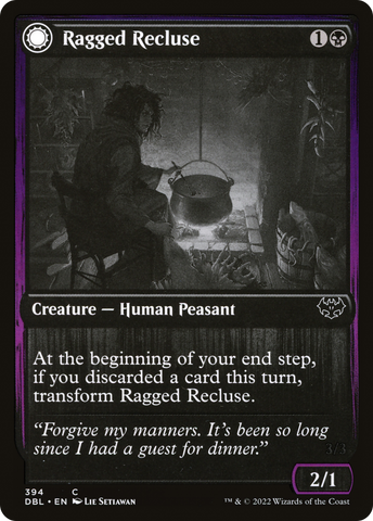 {C} Ragged Recluse // Odious Witch [Innistrad: Double Feature][DBL 394]
