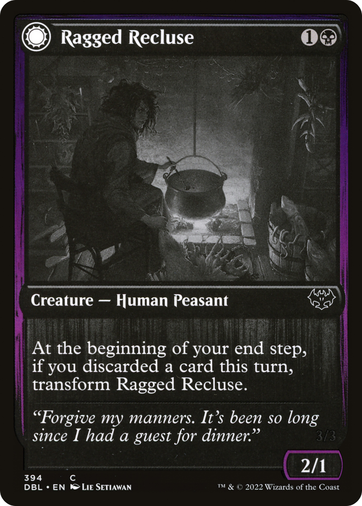 {C} Ragged Recluse // Odious Witch [Innistrad: Double Feature][DBL 394]