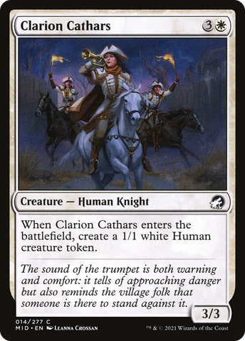 {C} Clarion Cathars [Innistrad: Midnight Hunt][MID 014]