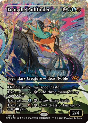 {@R} Loot, the Pathfinder (Showcase) (Fracture Foil) [Aetherdrift][DFT 414]
