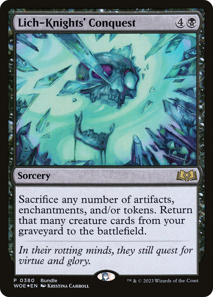 {@R} Lich-Knights' Conquest (Bundle) [Wilds of Eldraine Promos][BUN WOE 380]