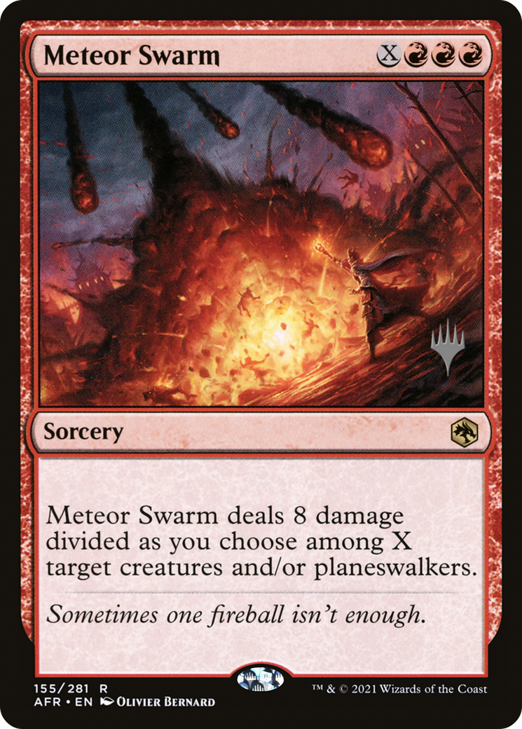 {R} Meteor Swarm (Promo Pack) [Dungeons & Dragons: Adventures in the Forgotten Realms Promos][PP AFR 155]