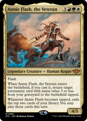{@R} Annie Flash, the Veteran (Promo Pack) [Outlaws of Thunder Junction Promos][PP OTJ 190]