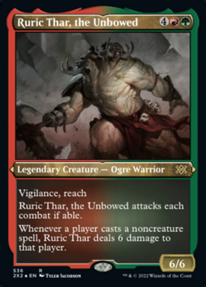 {R} Ruric Thar, the Unbowed (Foil Etched) [Double Masters 2022][2X2 536]