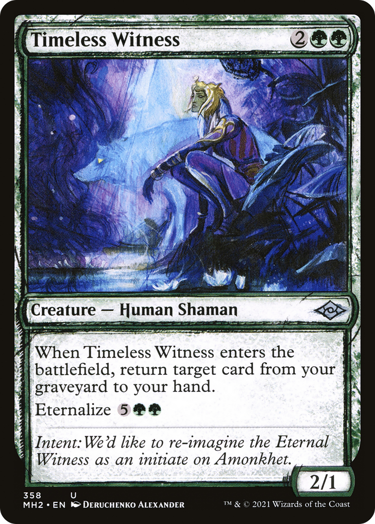 {C} Timeless Witness (Showcase) (Foil): (Showcase) [Modern Horizons 2] [MH2 358]